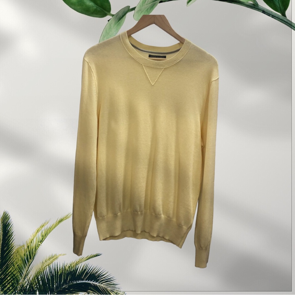 Banana Republic Light Yellow Crewneck